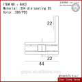 304 Edelstahl Glas Regal Klemme 90 Grad Glas zu Glas Klemme